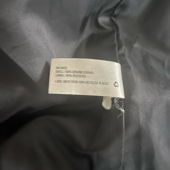 Black Leather Motorcycle Jacket from Gap - Picture 14 of 14